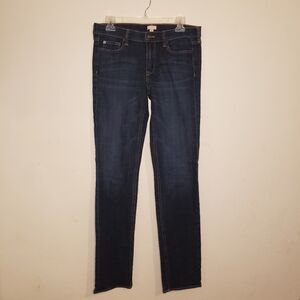 J. Crew Womens Stretch Jeans Dark Wash Size 28 Regular
